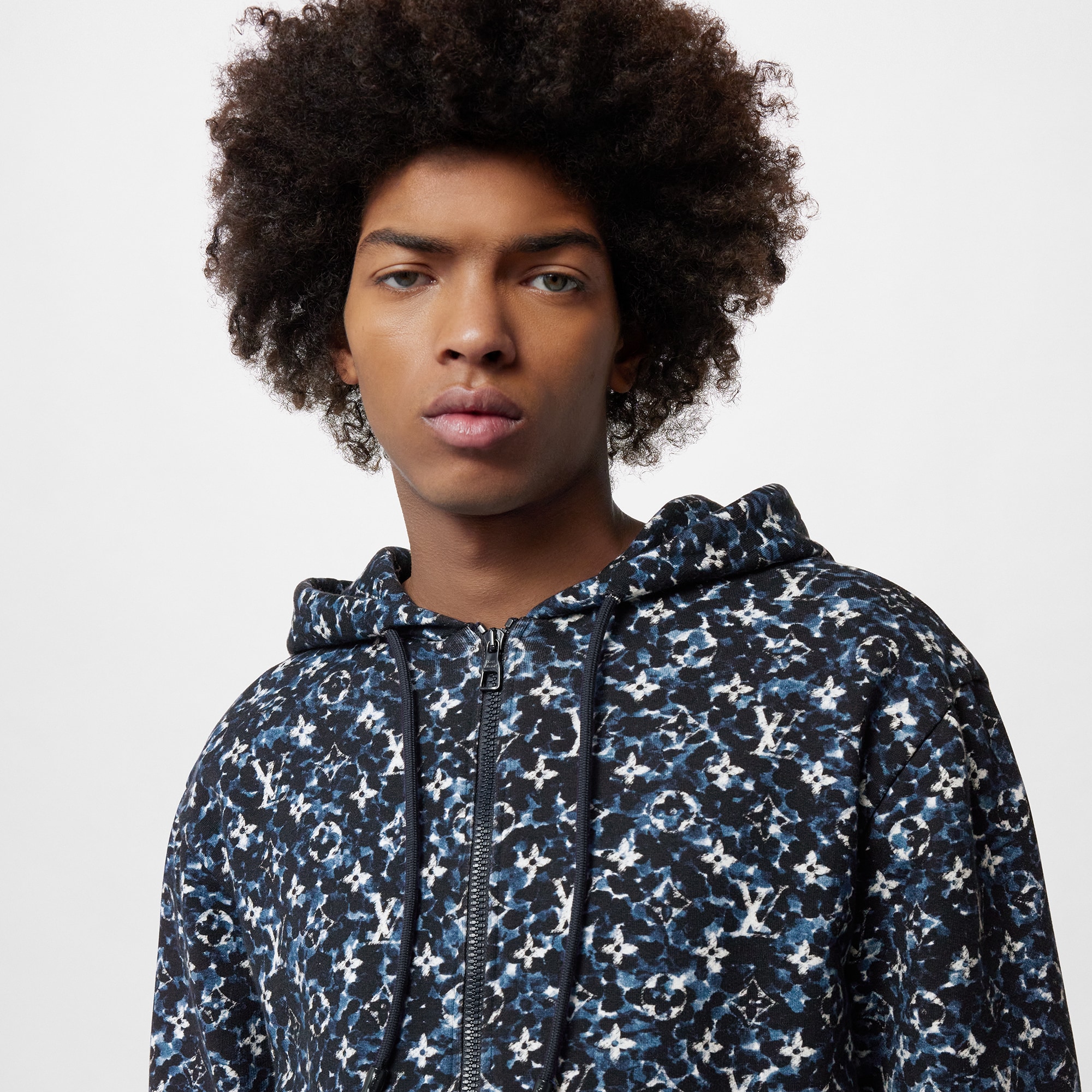 Monogram ZipThrough Cotton Hoodie Ready to Wear LOUIS VUITTON